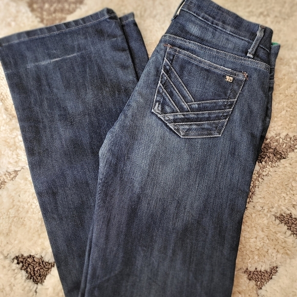 Joe's Jeans Dark Blue Flare & Wide Leg Denim - Picture 4 of 10